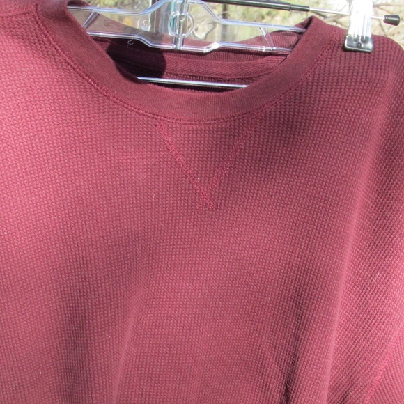 Old Navy Maroon Thick Thermal Long Sleeve Top - Picture 3 of 4